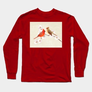 Northern Cardinal Birds Long Sleeve T-Shirt